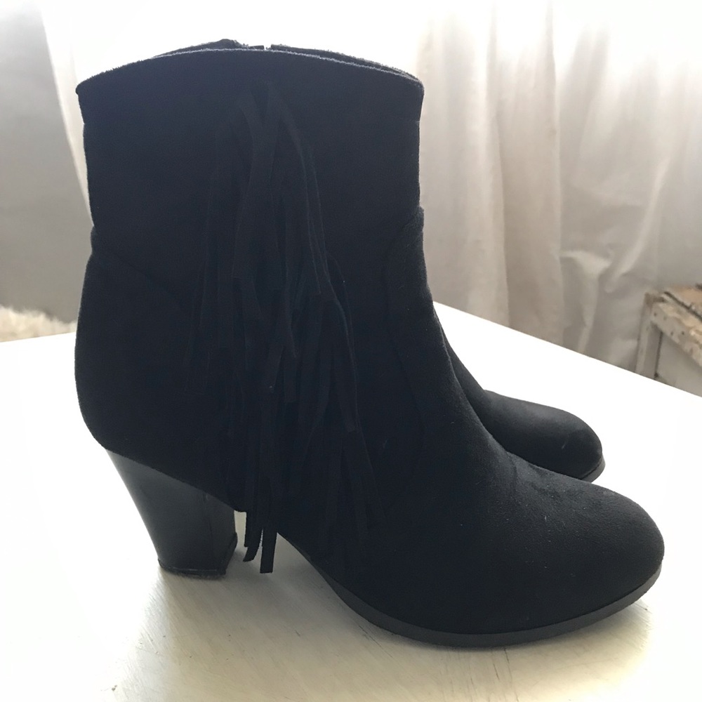 Tall black fridge booties!
